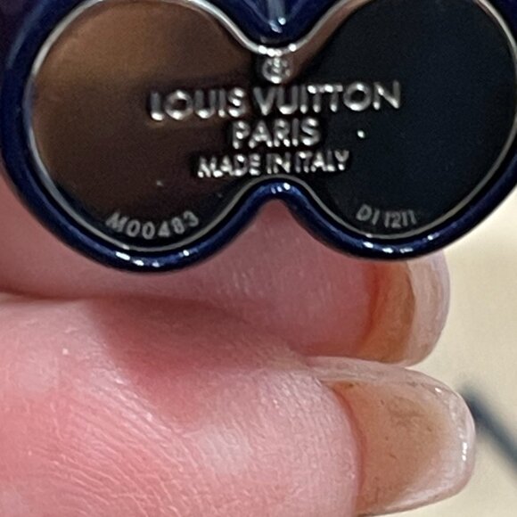 Louis Vuitton Marine Blue Vivienne Bag Charm/Key Holder (JB1321) - Picture 3 of 4